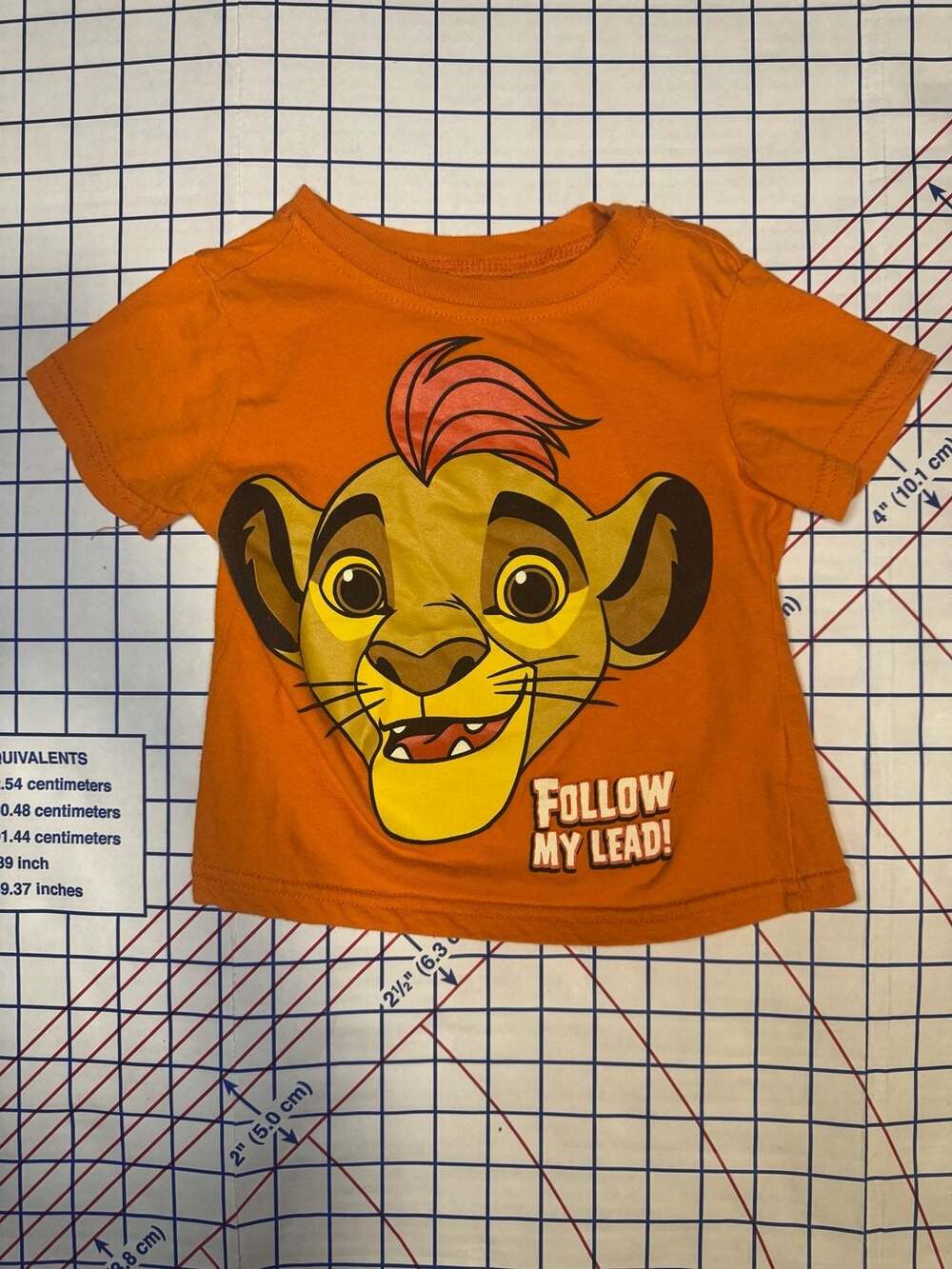 Disney The Lion Guard Kion Follow My Lead Orange Toddler T-Shirt 2T